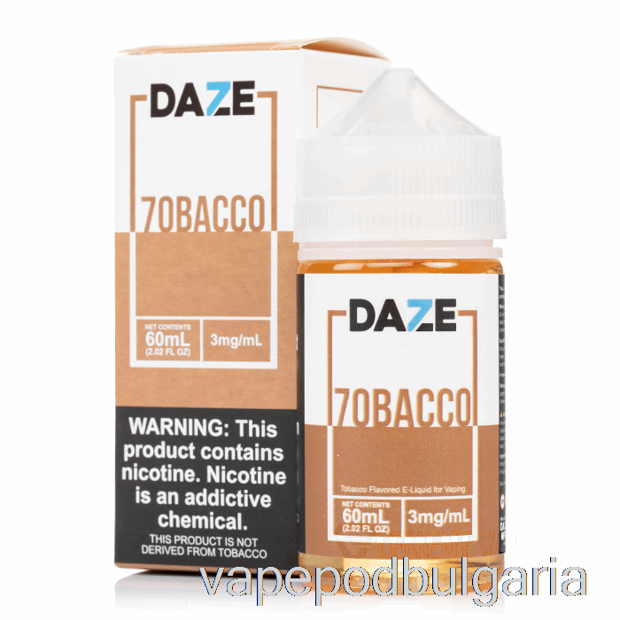 Vape 10000 Дръпки 7obacco - 7 Daze E-liquid - 60ml 3mg